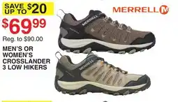 Dunham's Sports MEN'S OR WOMEN'S CROSSLANDER 3 LOW HIKERS offer
