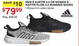 Dunham's Sports ADIDAS MEN'S KAPTIR 4.0 OR WOMEN'S KAPTIR FLOW 2.0 RUNNING SHOES offer