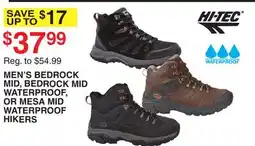Dunham's Sports MEN'S BEDROCK MID, BEDROCK MID WATERPROOF, OR MESA MID WATERPROOF HIKERS offer