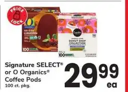Safeway Signature SELECT or O Organics Coffee Pods offer