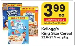 Safeway Kellogg’s King Size Cereal offer