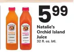 Safeway Natalie's Orchid Island Juice offer