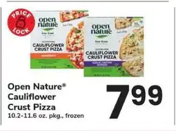 Safeway OPEN NATURE CAULIFLOWER CRUST PIZZA offer