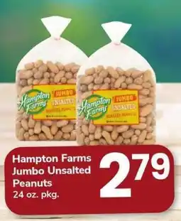 Safeway Hampton Farms Jumbo Unsalted Peanuts offer