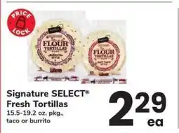 Safeway Signature SELECT Fresh Tortillas offer