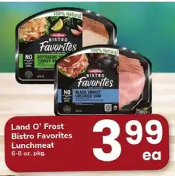 Safeway Land O'Frost Bistro Favorites Lunchmeat offer