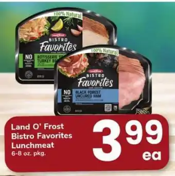Safeway Land O'Frost Bistro Favorites Lunchmeat offer