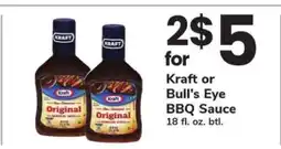 Safeway Kraft or Bull's-Eye BBQ Sauce offer