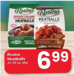 Safeway Rosina Meatballs offer