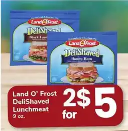 Safeway Land O'Frost DeliShaved Lunchmeat offer