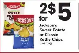 Safeway Jackson's Sweet Potato or Classic Kettle Chips offer