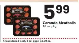 Safeway Carando Meatballs offer