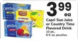 Safeway Capri Sun Juice or Country Time Flavored Drink offer