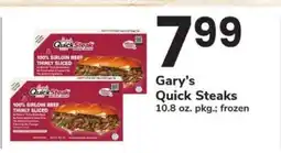 Safeway Gary's Quick Steaks offer