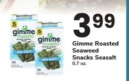 Safeway Gimme Roasted Seaweed Snacks Seasalt offer