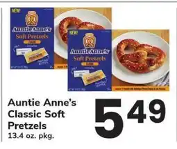 Safeway Auntie Anne's Classic Soft Pretzels offer
