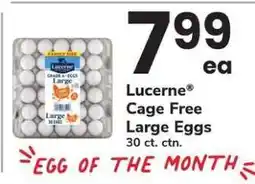 Safeway Lucerne Cage Free Large Eggs offer