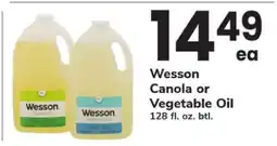 Safeway Wesson Canola or Vegetable Oil offer