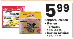 Safeway Sapporo Ichiban Ramen offer