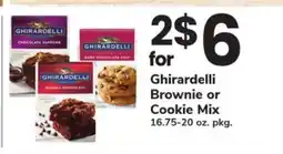 Safeway Ghirardelli Brownie or Cookie Mix offer