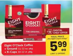 Safeway Eight O'Clock Coffee offer