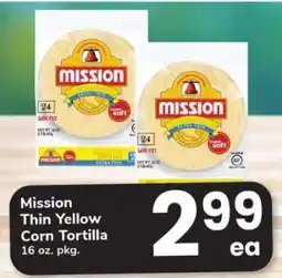 Safeway Mission Thin Yellow Corn Tortilla offer