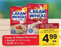 Safeway Cream of Wheat Hot Cereal offer