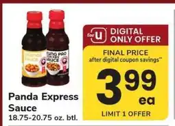 Safeway Panda Express Sauce offer