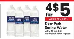 Safeway Deer Park Spring Water offer