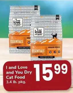 Safeway I and Love and You Dry Cat Food offer