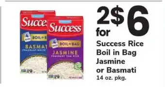 Safeway Success Rice Boil-in-Bag offer