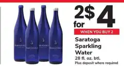 Safeway Saratoga Sparkling Water offer