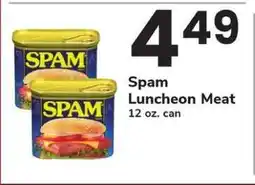 Safeway Spam Luncheon Meat offer