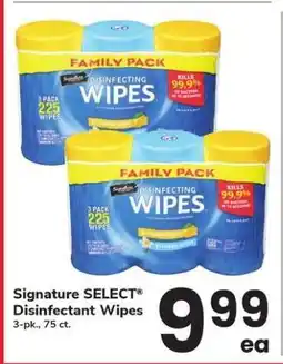 Safeway Signature SELECT Disinfectant Wipes offer