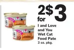 Safeway I and Love and You Wet Cat Food Pate offer