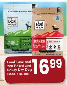 Safeway I and Love and You Baked and Saucy Dry Dog Food offer
