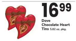 Safeway Dove Chocolate Heart Tins offer