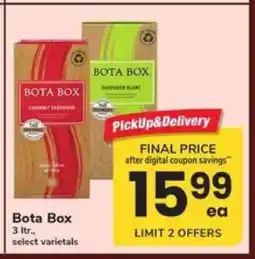 Safeway Bota Box offer