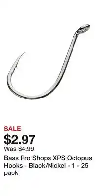 Cabela's Bass Pro Shops XPS Octopus Hooks - Black/Nickel offer