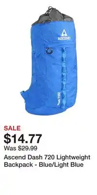 Cabela's Ascend Dash 720 Lightweight Backpack - Blue/Light Blue offer