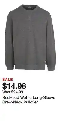 Cabela's RedHead Waffle Long-Sleeve Crew-Neck Pullover offer