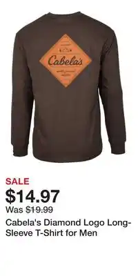Cabela's Cabela's Diamond Logo Long-Sleeve T-Shirt for Men offer