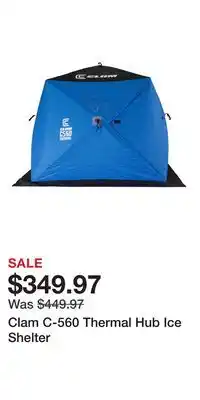 Cabela's Clam C-560 Thermal Hub Ice Shelter offer