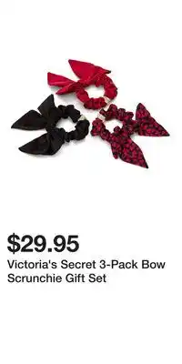 Victoria's Secret Victoria's Secret 3-Pack Bow Scrunchie Gift Set offer