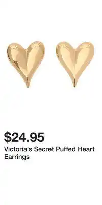 Victoria's Secret Victoria's Secret Puffed Heart Earrings offer