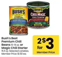 Albertsons Bush's Best Premium Chili Beans offer