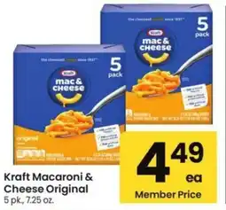Albertsons Kraft Macaroni & Cheese Original offer