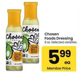 Albertsons Chosen Foods Dressing offer