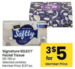 Albertsons Signature SELECT Facial Tissue offer