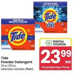 Albertsons Tide Powder Detergent offer